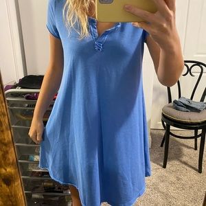 Blue t-shirt dress Size S